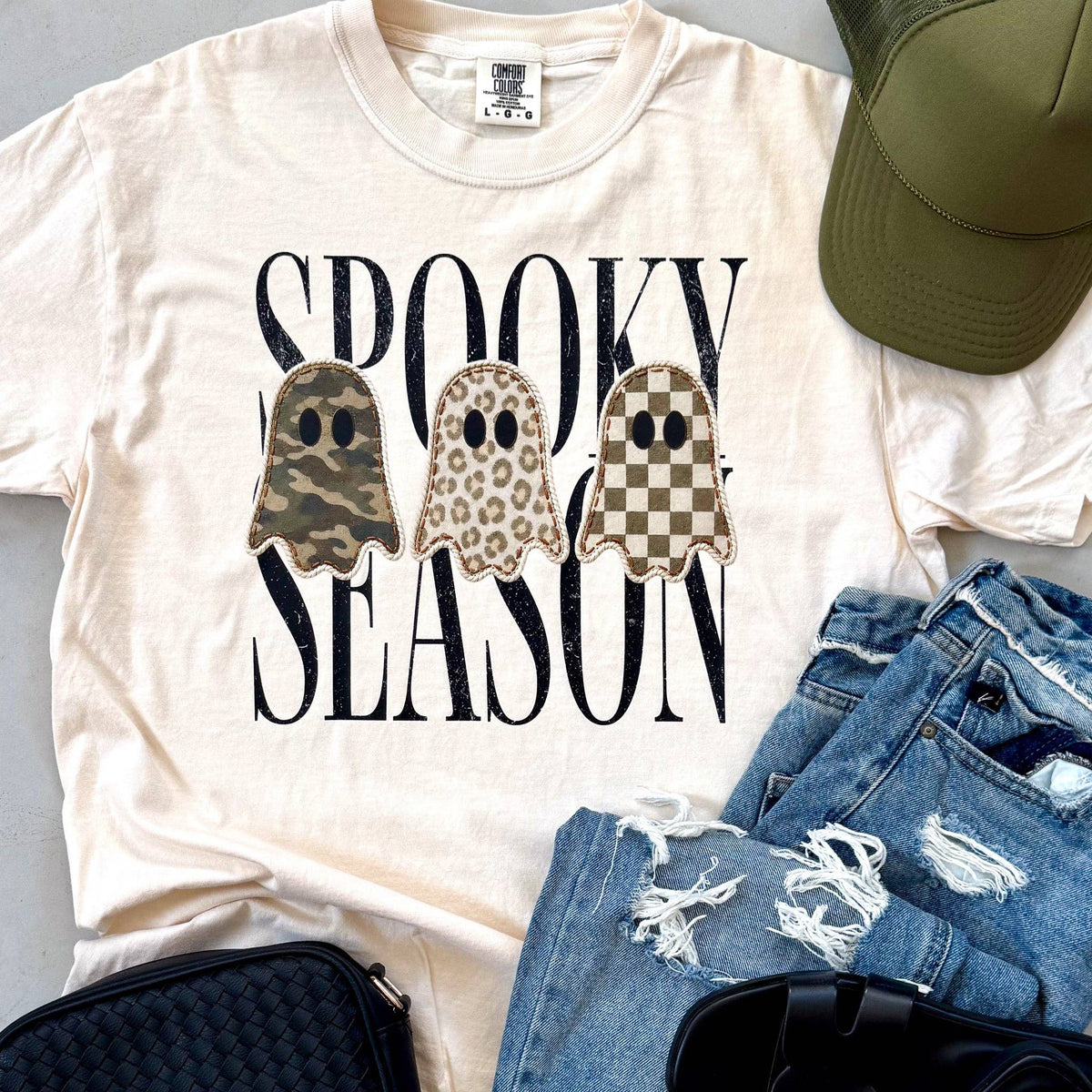 Spooky Season Pattern Ghosts: Medium / Short