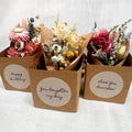 Mini Dried Flower Bouquet Bag Mix With Gift Message