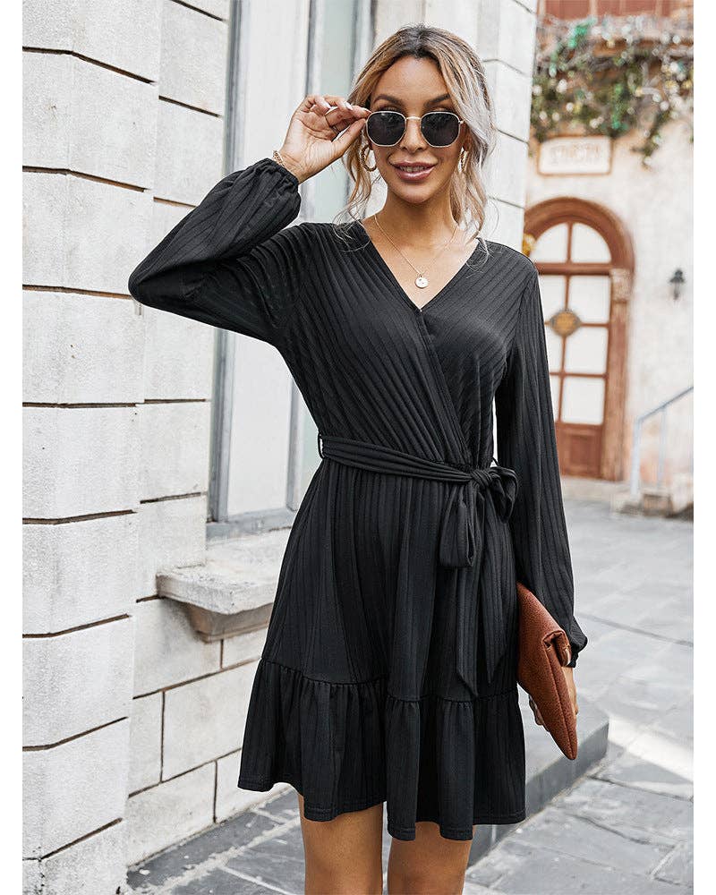 WILLOW KNITTED DRESS BLACK: S