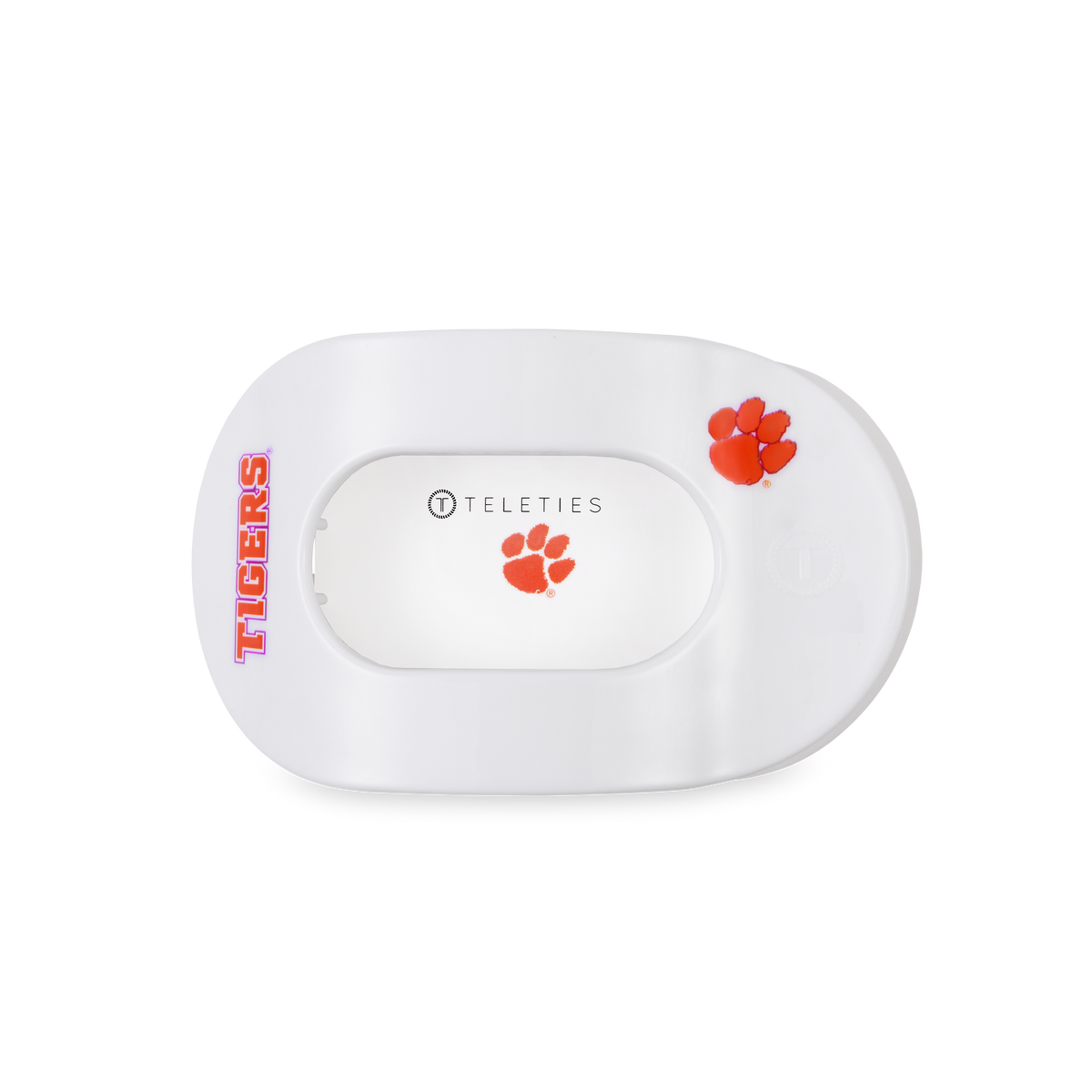 Go Tigers! Medium Flat Round Hair Clip
