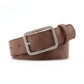 CWABE0381_HOT SELLING RETRO BIG BUCKLE DECORATIVE BELT: COFFEE / (OS) 1