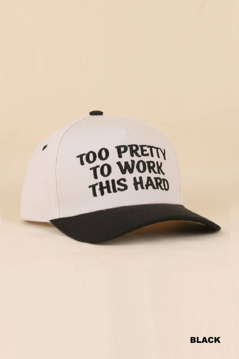 `Two Tone Canvas Cotton Cap: FLORAL-189777 / OS