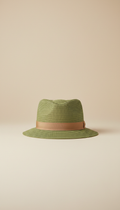 Garden Green structured straw hat
