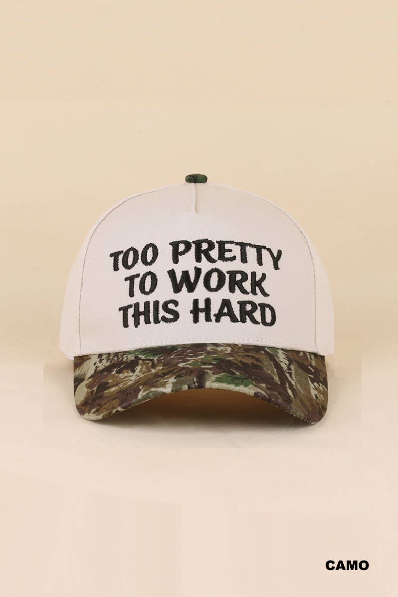 `Two Tone Canvas Cotton Cap: FLORAL-189777 / OS