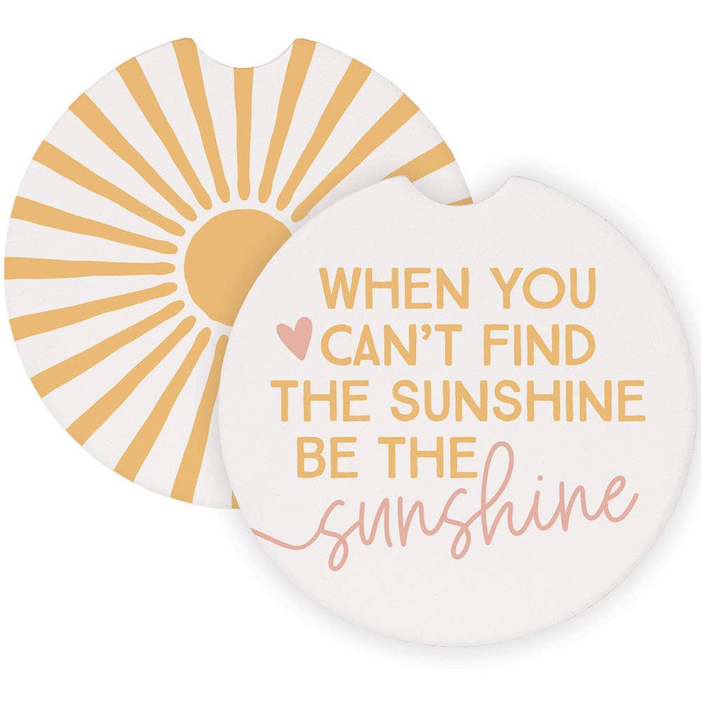 Be The Sunshine Car Coaster Set