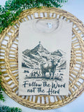 Follow The Word (Sublimation T-Shirt): Gildan (T-Shirt) / Tan / Small