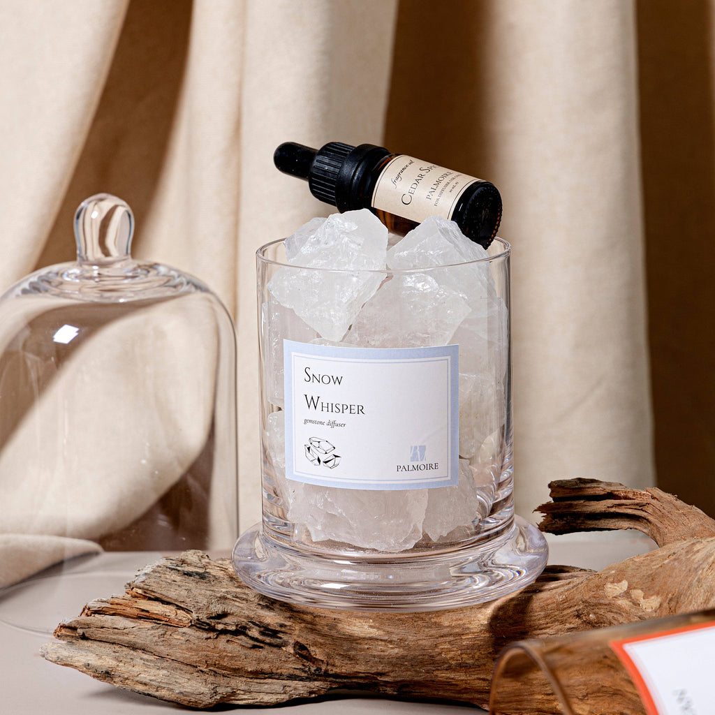 Snow Whisper Gemstone Diffuser [lemon/jasmine]