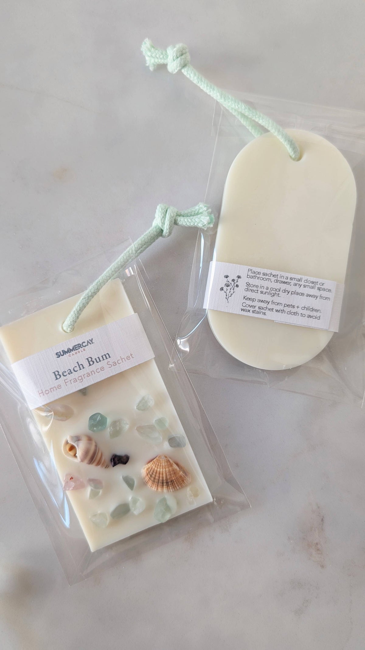 Coastal Inspired Scented Wax Sachets: Beach Bum