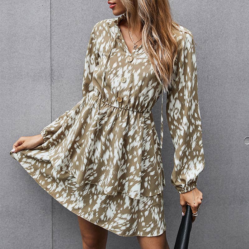 TESSA LONG SLEEVE DRESS: S
