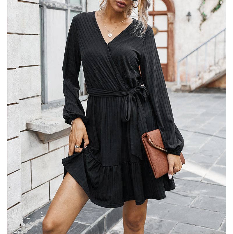 WILLOW KNITTED DRESS BLACK: S