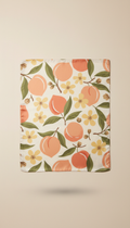 Peach Fizz silk floral scarf