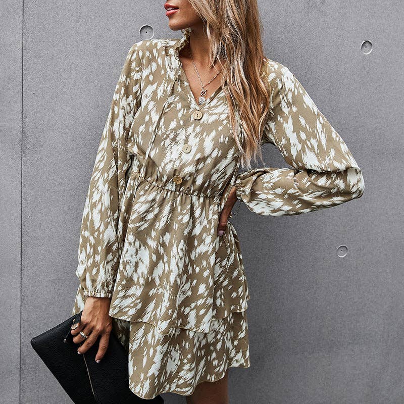 TESSA LONG SLEEVE DRESS: S