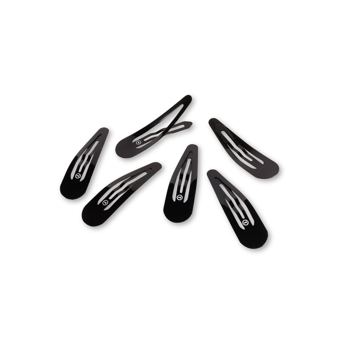 Jet Black Snap Clip (6ct)