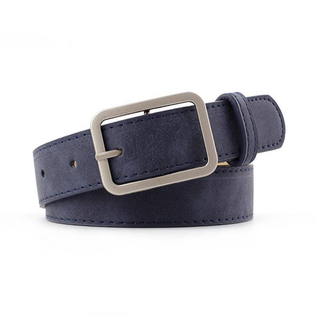CWABE0381_HOT SELLING RETRO BIG BUCKLE DECORATIVE BELT: KHAKI / (OS) 1
