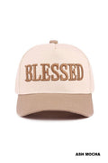 `Blessed Two Tone Cotton Cap Zenana Consgt.: ASH MOCHA-192502 / OS