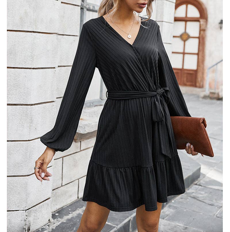 WILLOW KNITTED DRESS BLACK: S