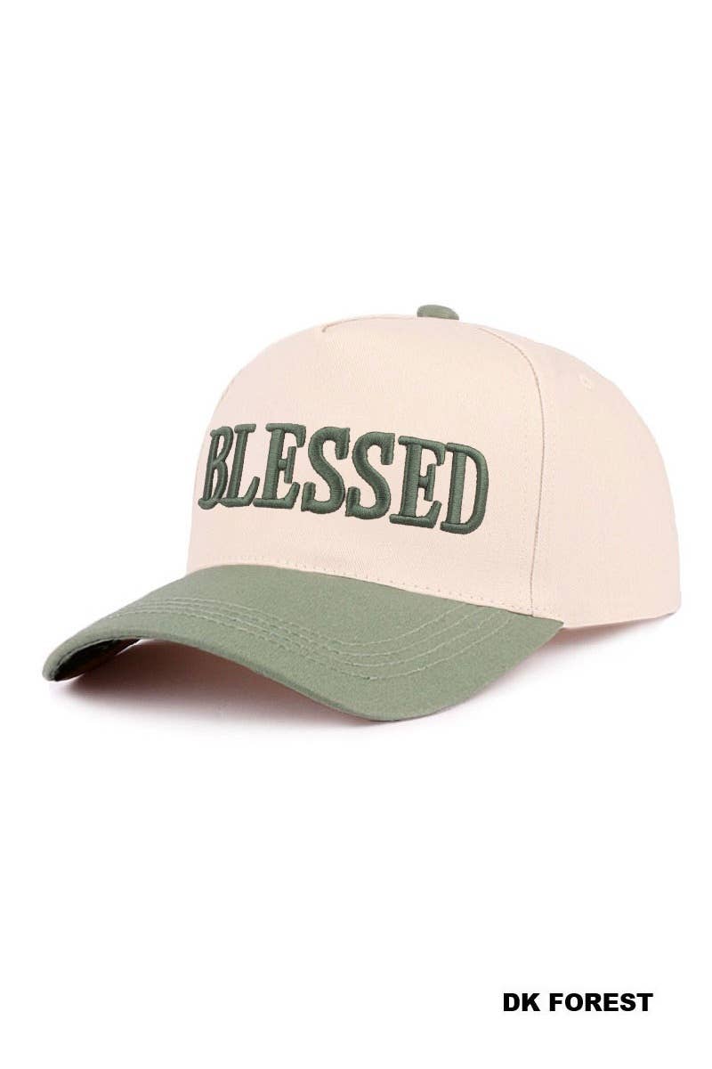 `Blessed Two Tone Cotton Cap Zenana Consgt.: ASH MOCHA-192502 / OS