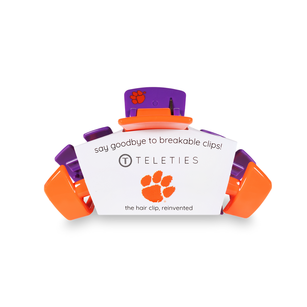Classic College Hair Clip | Medium | Clemson Univ.