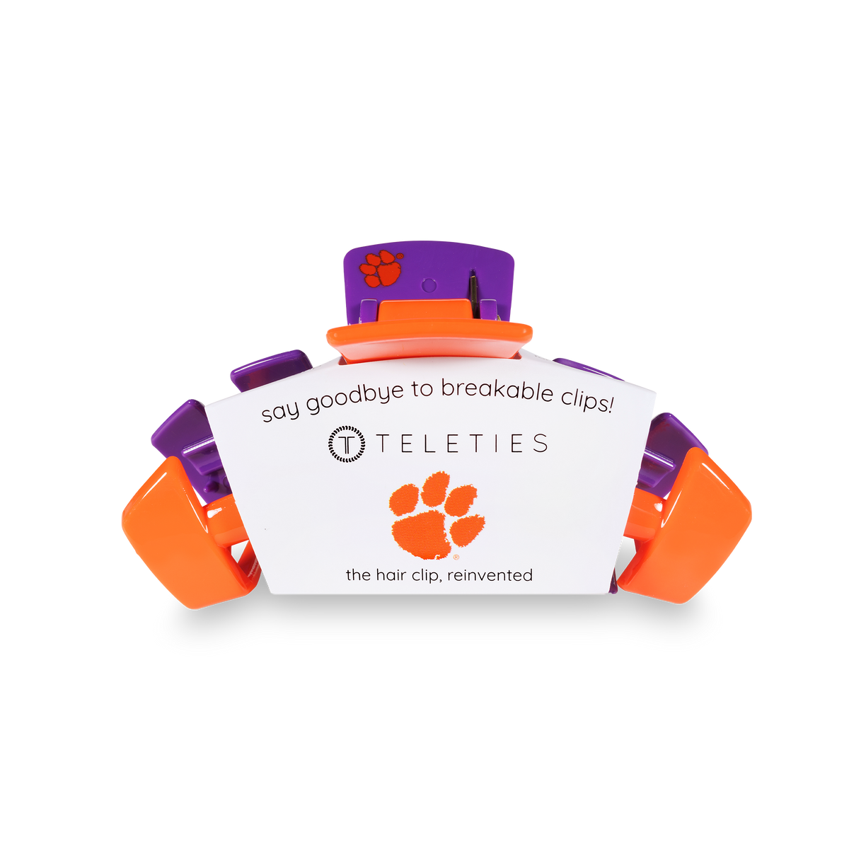 Classic College Hair Clip | Medium | Clemson Univ.