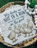 My Ducks are Not in a Row (Sublimation T-Shirt): Gildan (T-Shirt) / Ash Grey / 2X