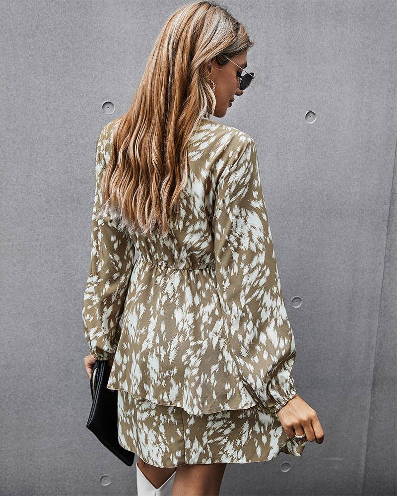 TESSA LONG SLEEVE DRESS: S
