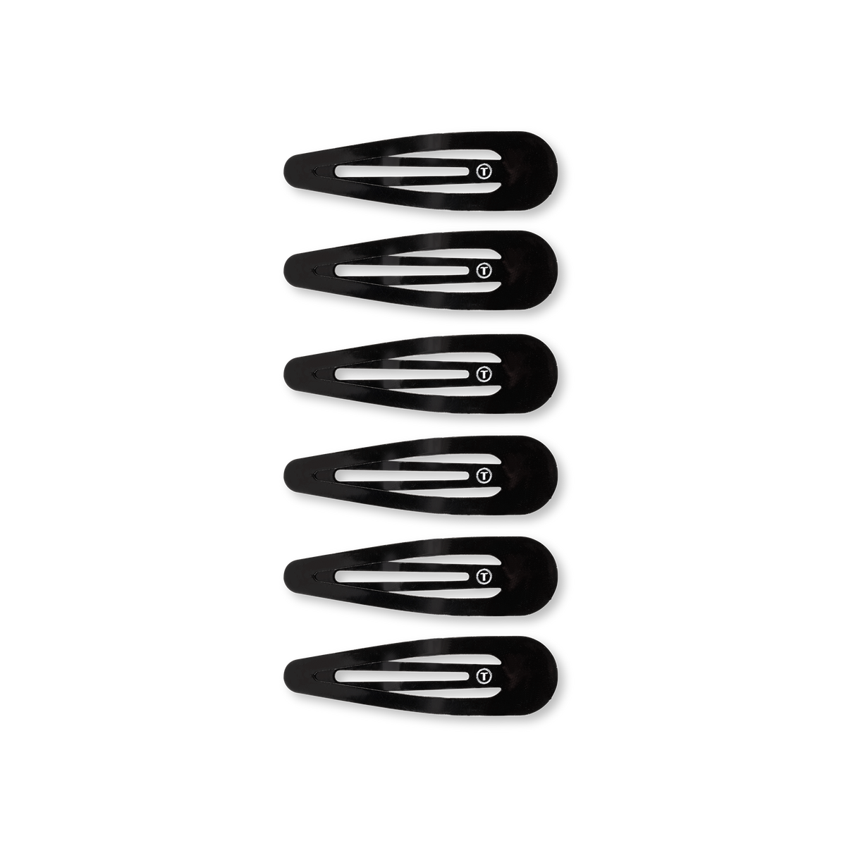 Jet Black Snap Clip (6ct)