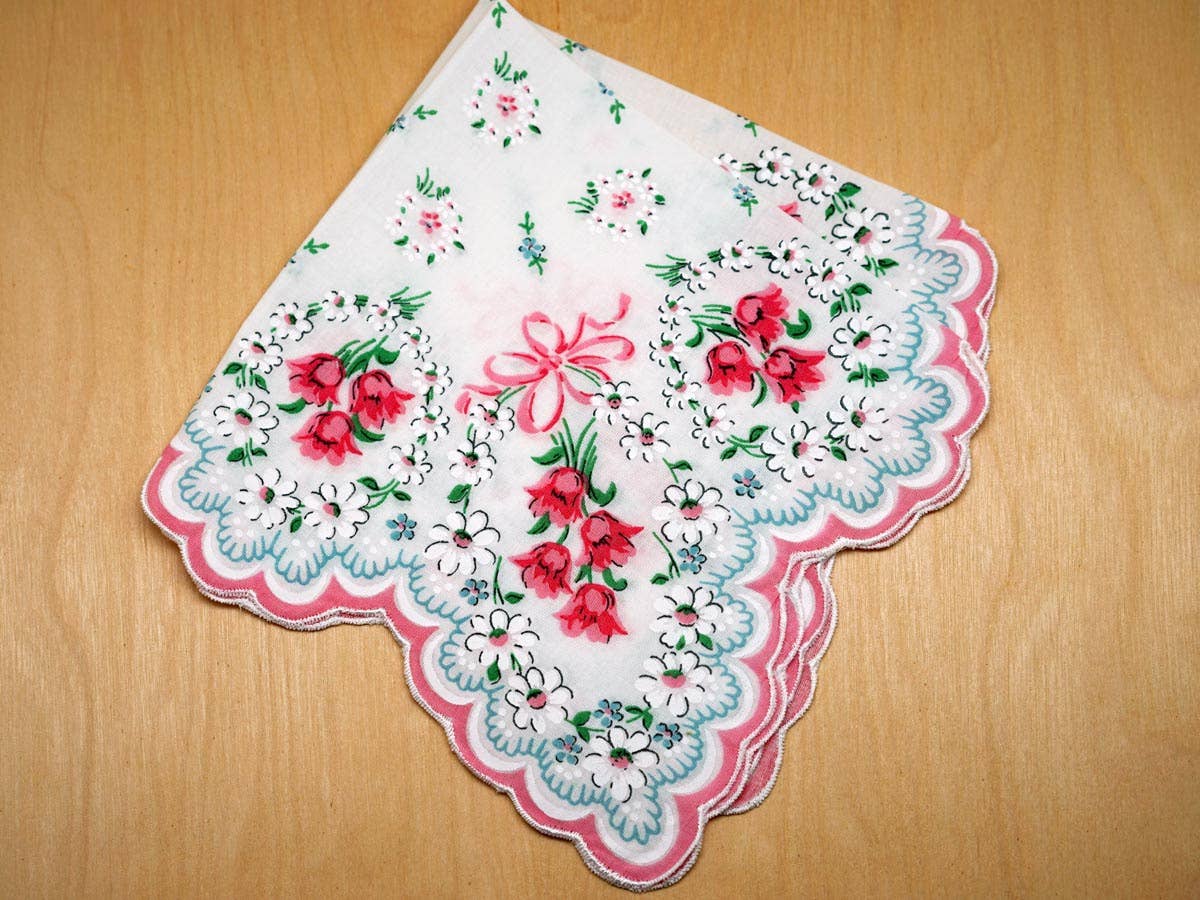 Art Deco Glamour Girl Dress Keepsake Hankie Card: Sweetpea