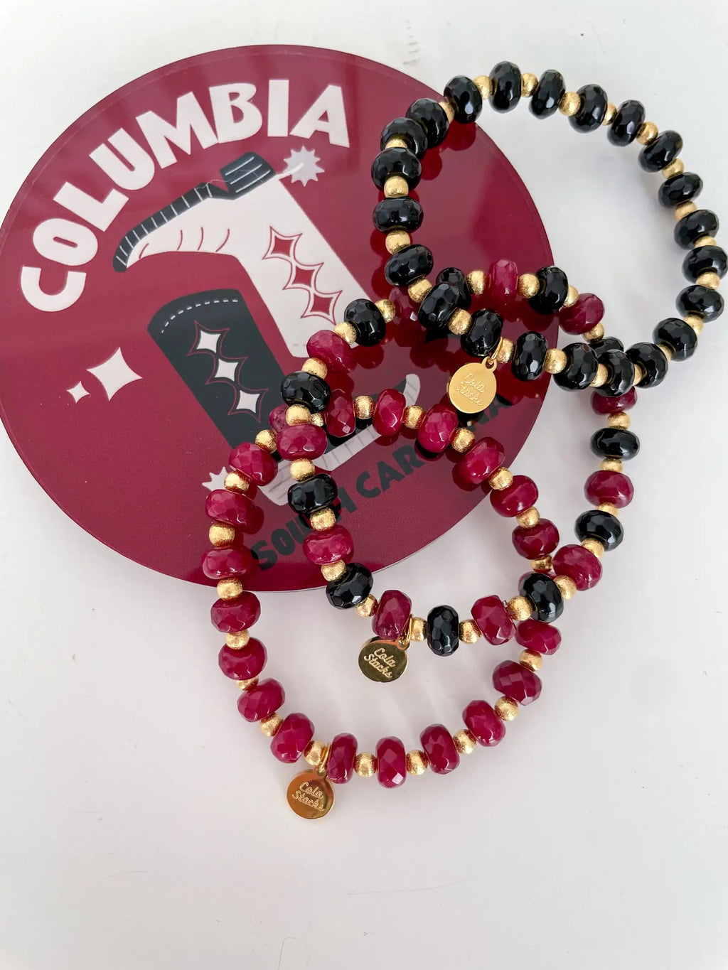 Gamecock Sequoia Bracelet: Garnet