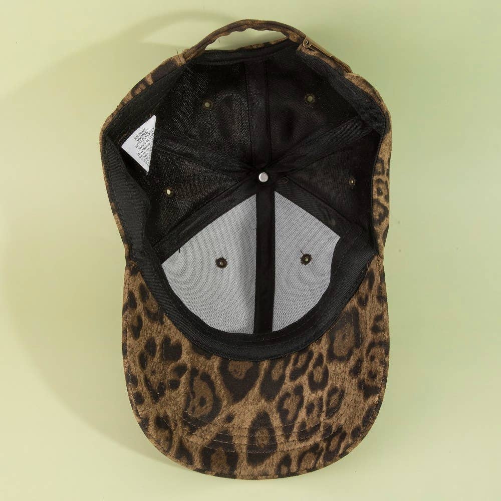 Leopard Print Baseball Cap: LLE