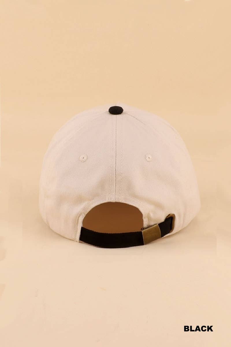 `Blessed Two Tone Cotton Cap Zenana Consgt.: ASH MOCHA-192502 / OS