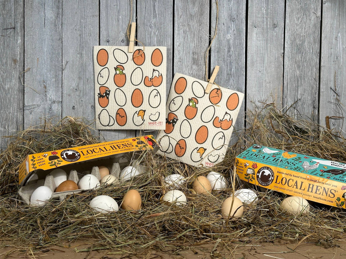 Eggs and Hatchlings Swedish Cloth