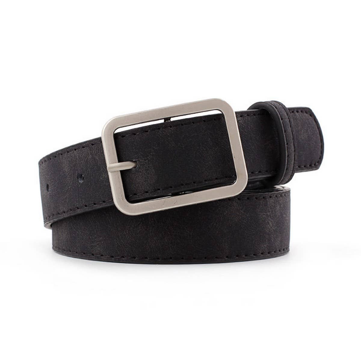 CWABE0381_HOT SELLING RETRO BIG BUCKLE DECORATIVE BELT: NAVY / (OS) 1
