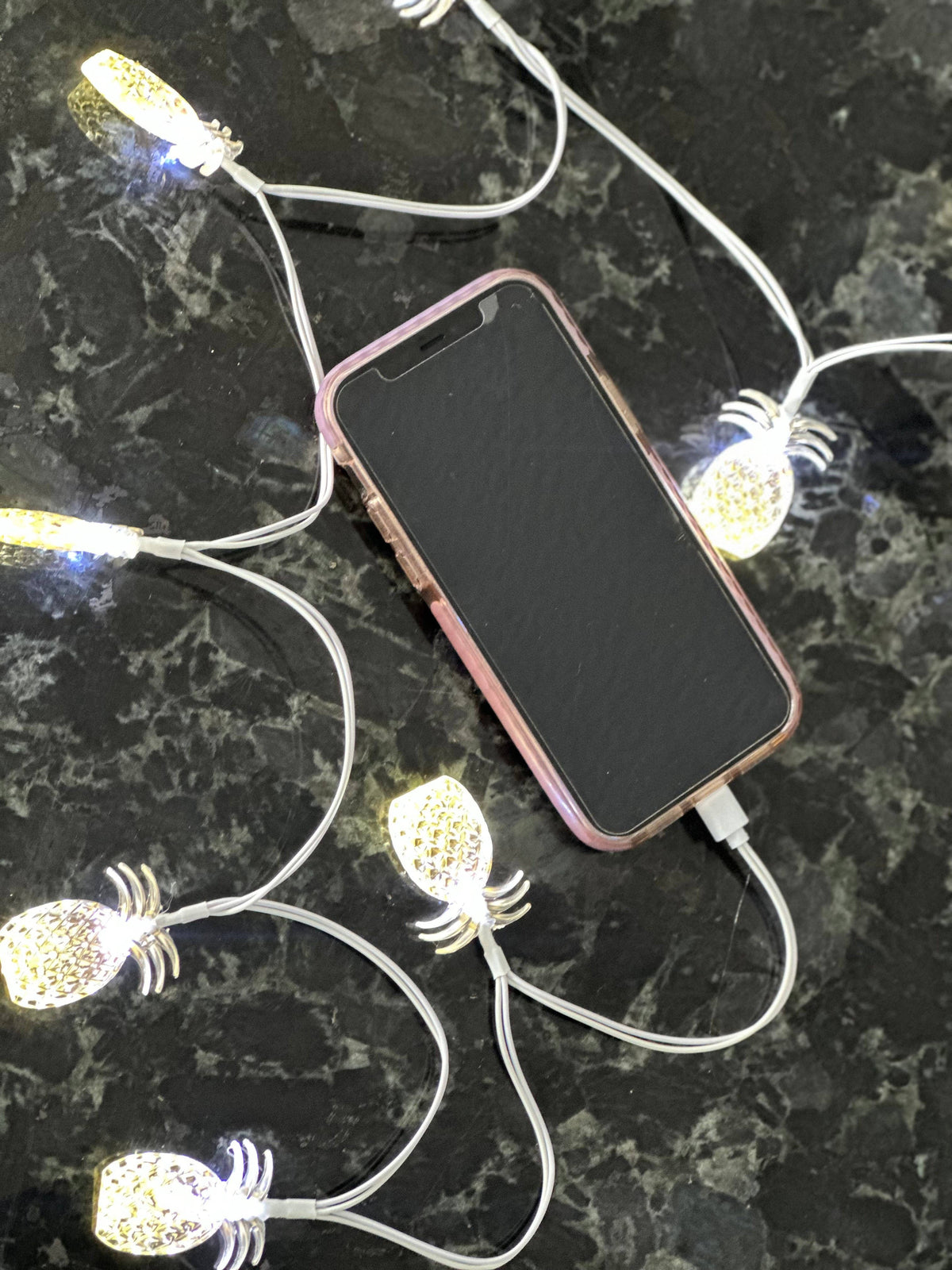 "Preppy Pineapple" iPhone Charger