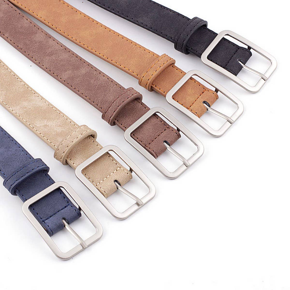 CWABE0381_HOT SELLING RETRO BIG BUCKLE DECORATIVE BELT: COFFEE / (OS) 1