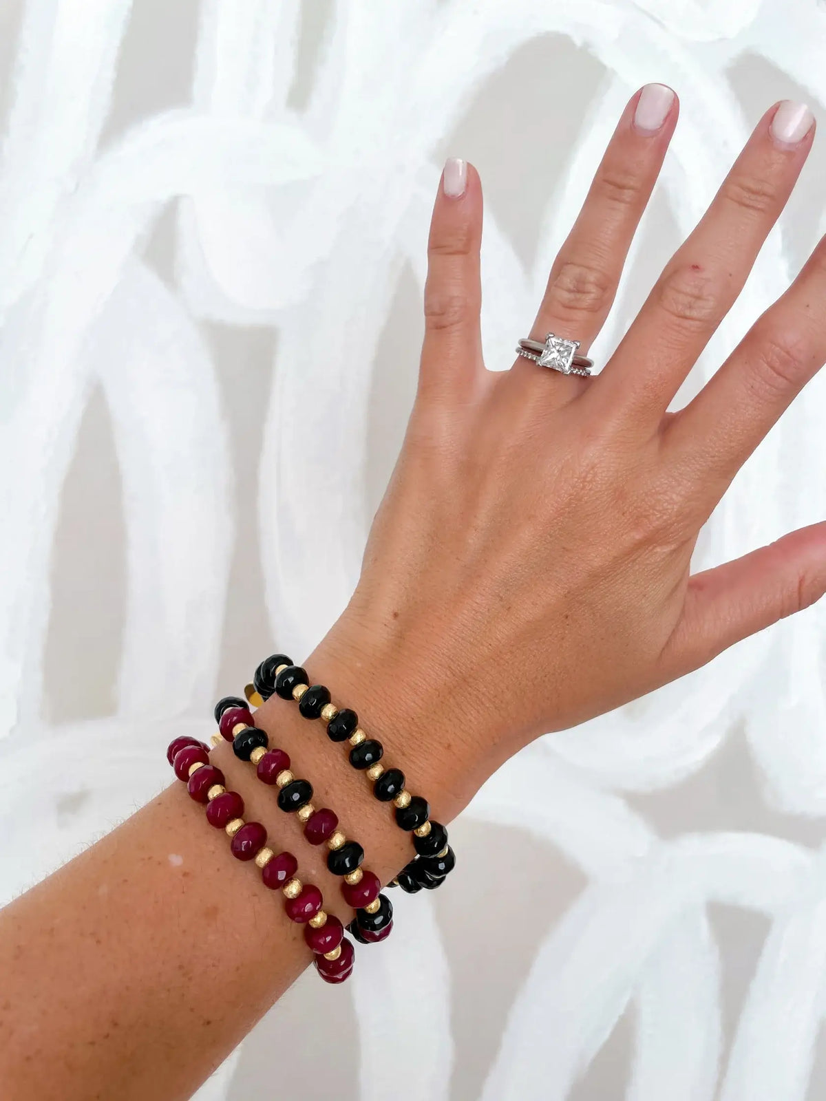 Gamecock Sequoia Bracelet: Garnet