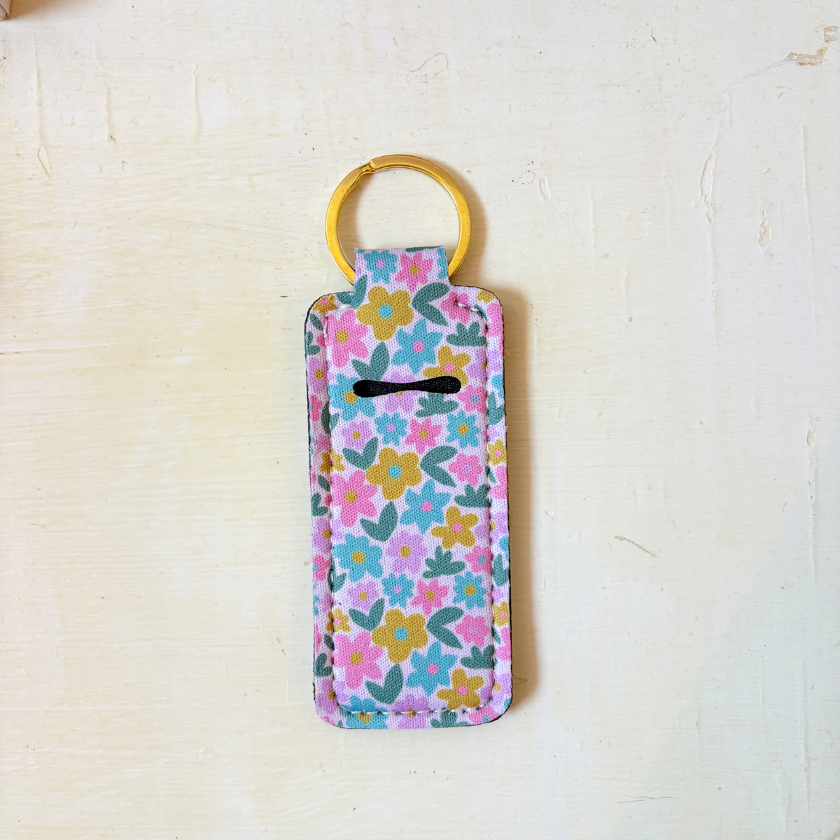 Lip Balm Keychain Holder - Sage Bloom