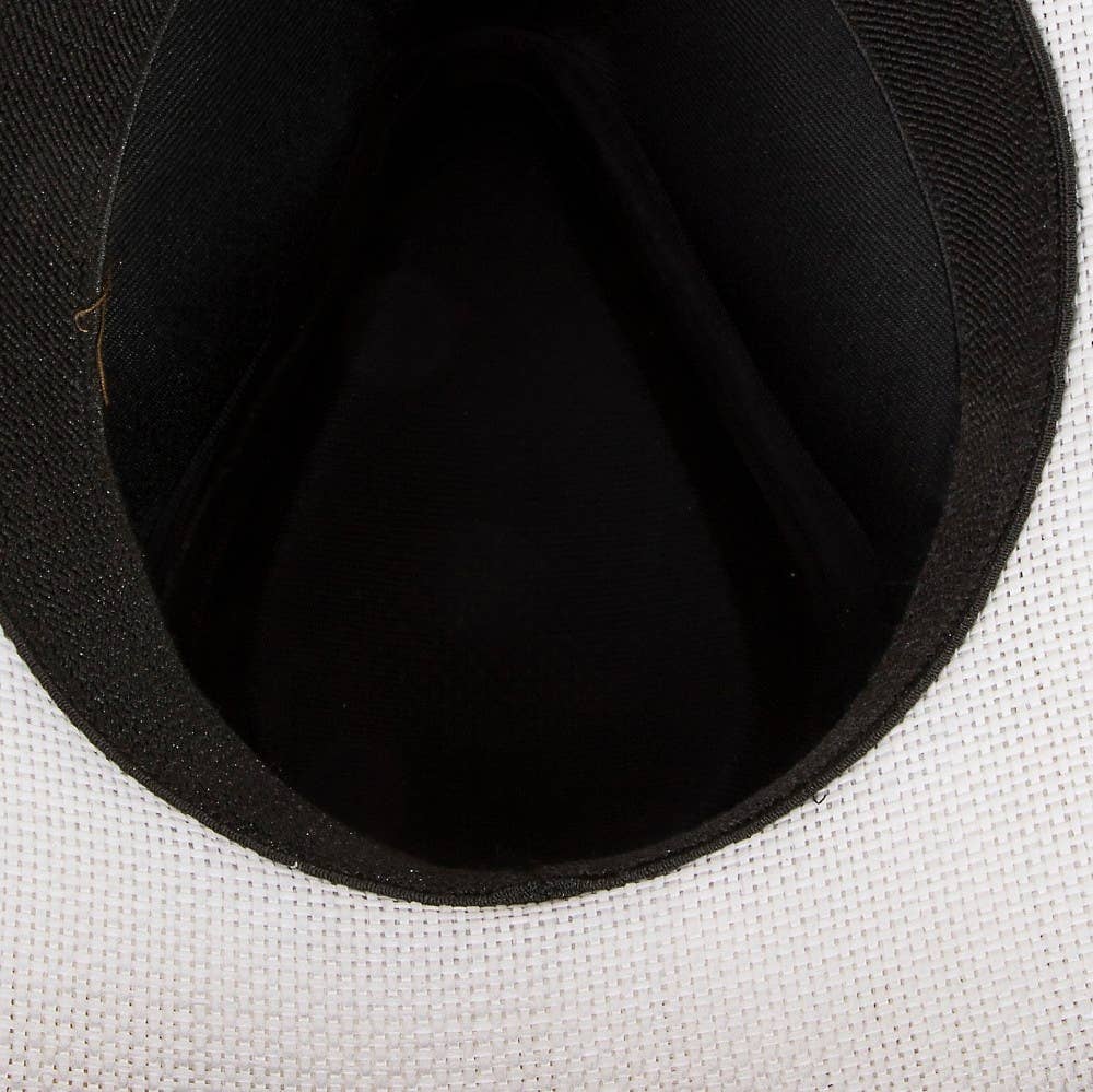 Straw Flower Embroidered Cowboy Hat: IV