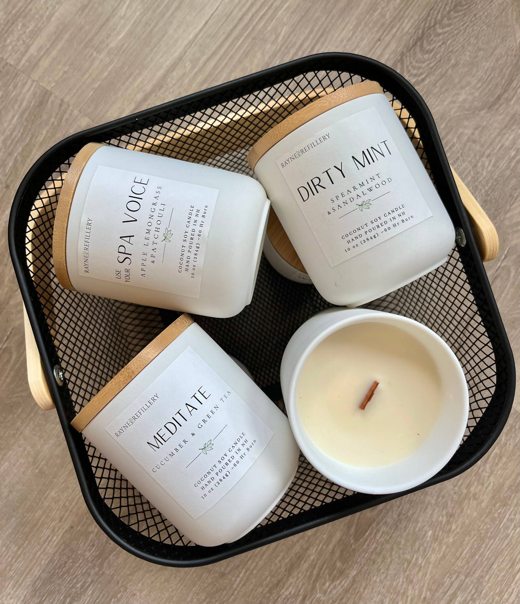 The Granite Vessel -  Coconut Soy Wax Candle: Lilac