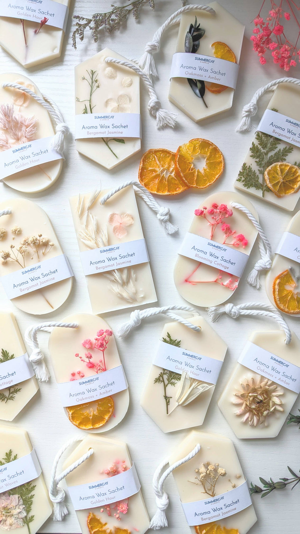 Botanical Scented Wax Sachets: Beach Bum