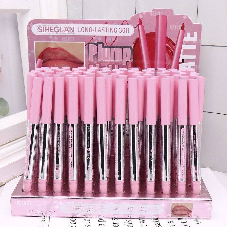 72pk Lip Plumper Gloss Pen Hydrating Lip Cosmetic Display Set