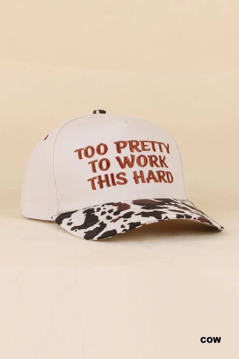 `Two Tone Canvas Cotton Cap: FLORAL-189777 / OS