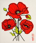 Poppy Flower Swedish Cloth