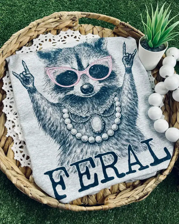 Feral (Sublimation T-Shirt): Gildan (T-Shirt) / Ash Grey / Small