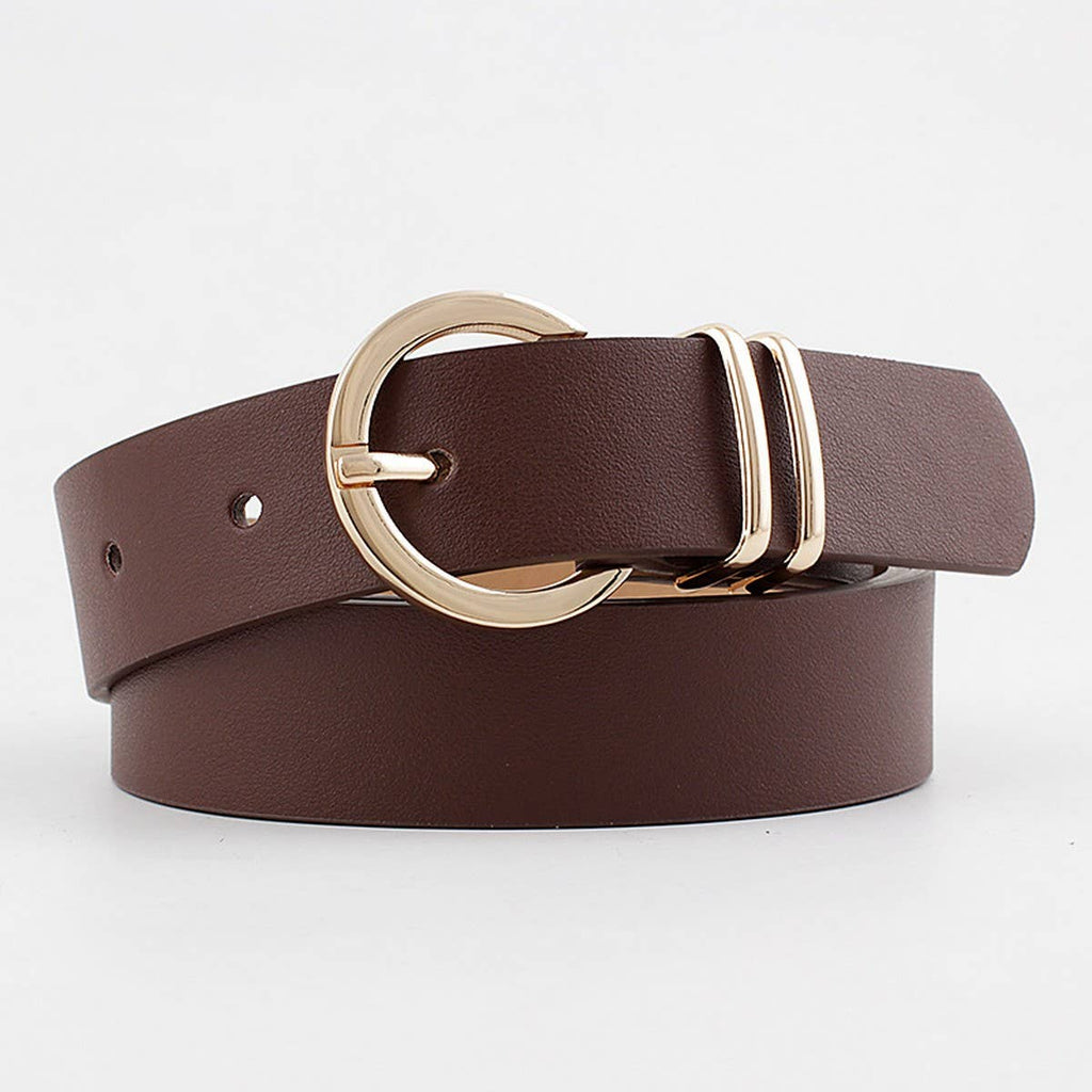 CWABE0376_HOT SELLING RETRO BIG BUCKLE DECORATIVE BELT: Pink / (OS) 1