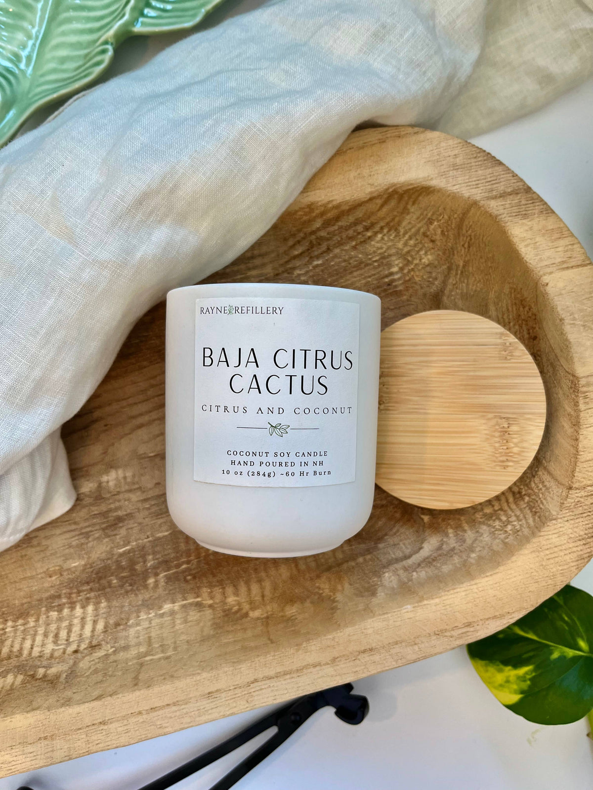 The Granite Vessel -  Coconut Soy Wax Candle: Baja Cactus