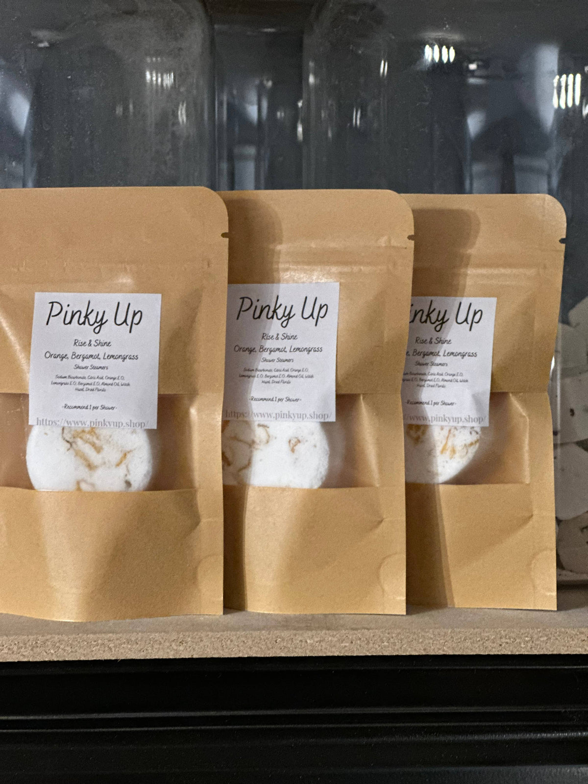 Single Shower Steamers: Rise n Shine: Lemongrass Bergamot Sweet Orange