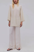 Oversized Crew Neck Knit Sweater Casual Loose Pullover Top: Apricot / 100%Polyester / S