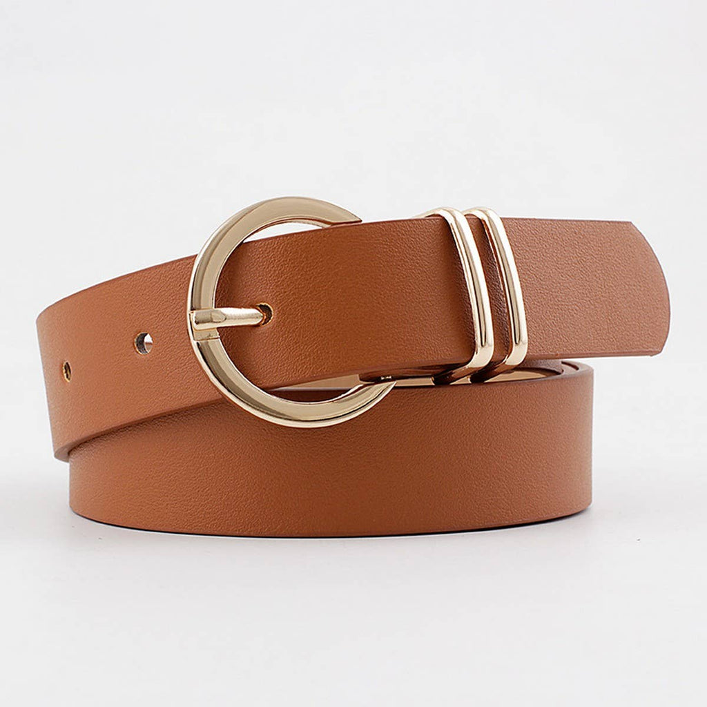 CWABE0376_HOT SELLING RETRO BIG BUCKLE DECORATIVE BELT: Pink / (OS) 1