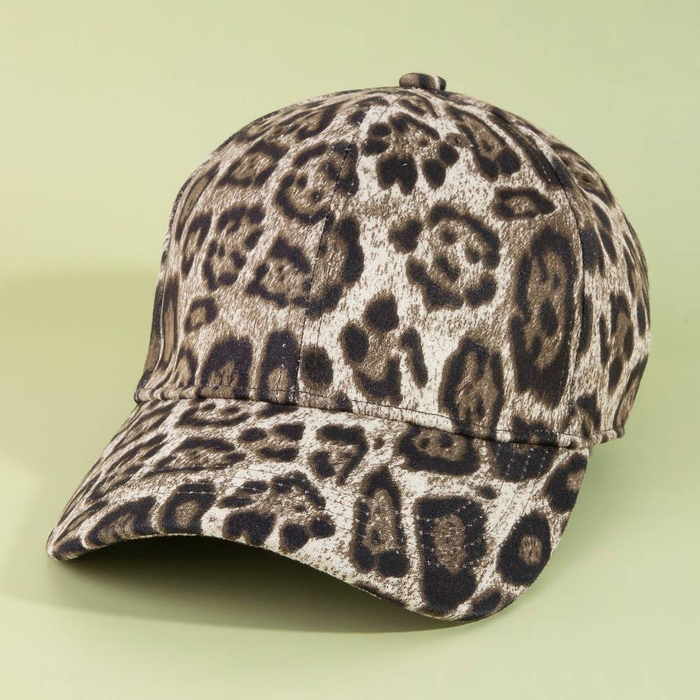 Leopard Print Baseball Cap: LLE