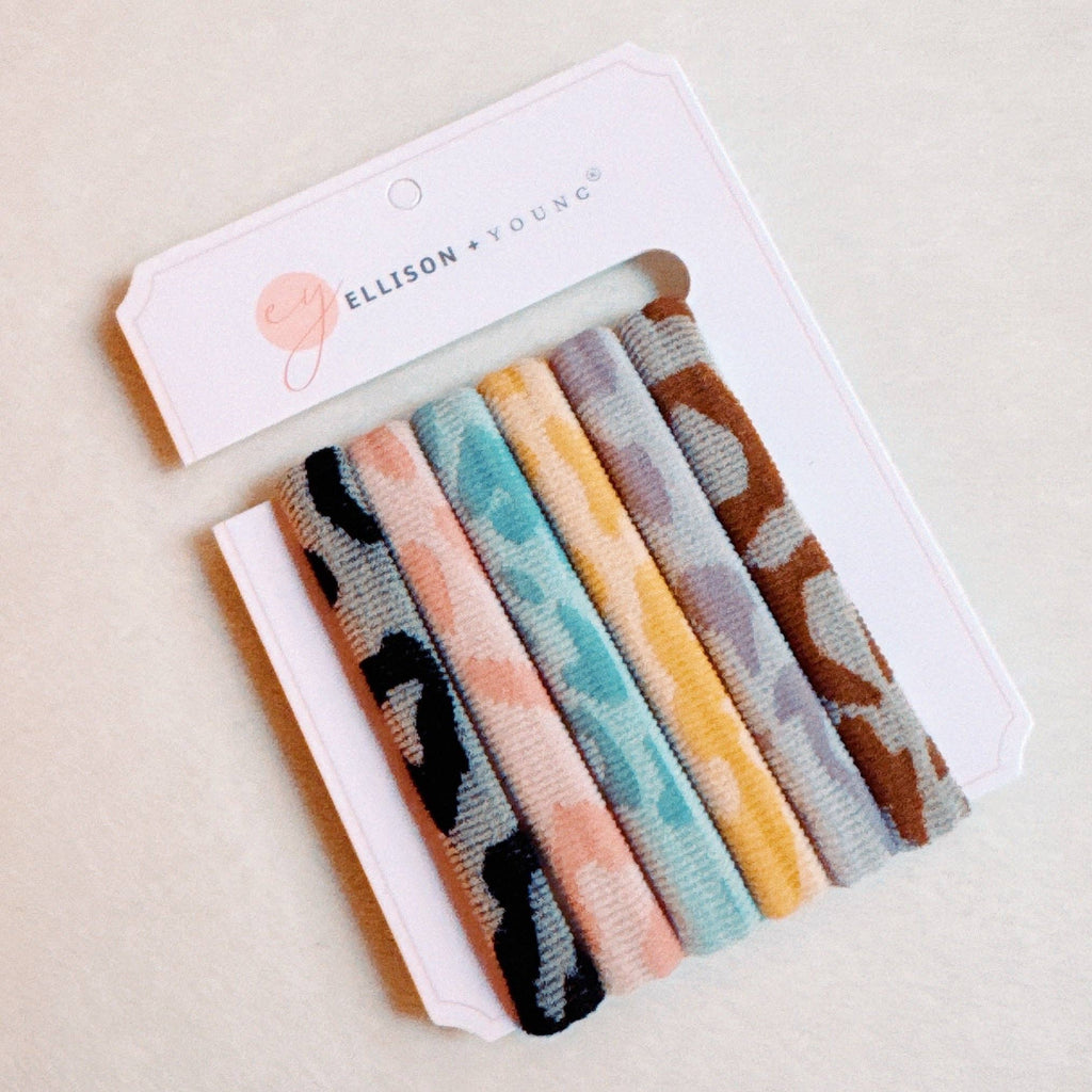 Worlds Best Everyday Hair Ties Set Of 6: Leopard